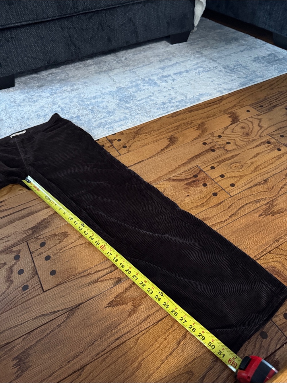Levi’s BAGGY DAD CORDUROY WOMEN'S PANTS Brown Size 28 - Picture 9 of 9